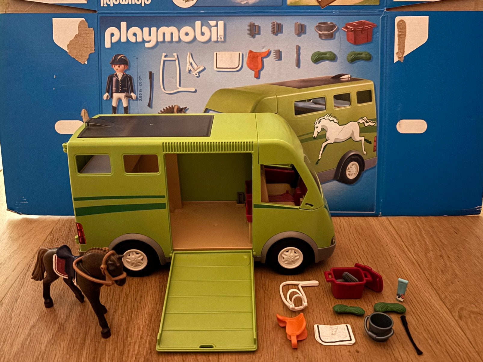 Playmobil paarden camper, Complete set, Voertuig, Ophalen of Verzenden, Zo goed als nieuw