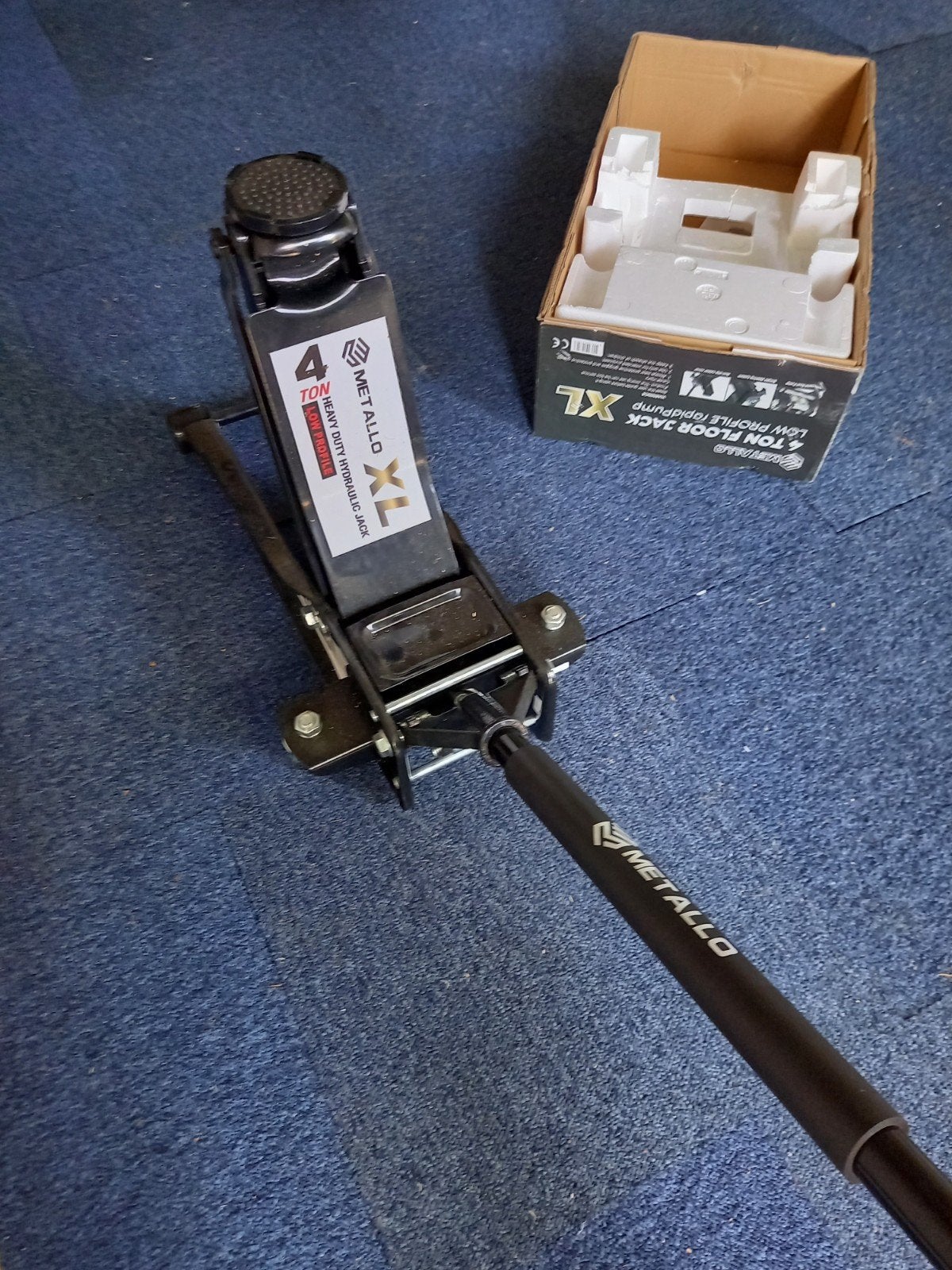 METALLO XL 4 TONS KRIK, nieuw in doos, Auto diversen, Krikken, Ophalen, Nieuw, Hydraulisch, Garagekrik