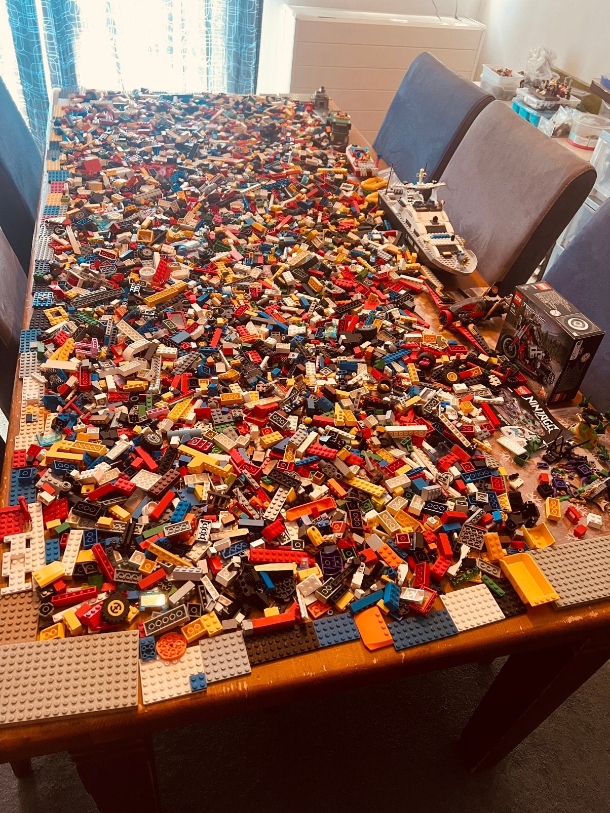 Lego super veel echte lego gemengd, Ophalen of Verzenden, Zo goed als nieuw