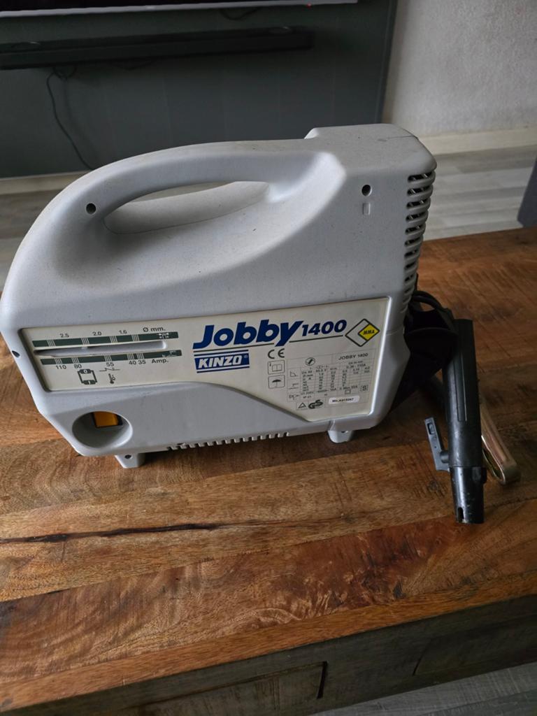 Kinzo Jobby 1400 lasapparaat - Z.g.a.n. amper gebruikt, Doe-het-zelf en Verbouw, Gereedschap | Lasapparaten, Ophalen of Verzenden