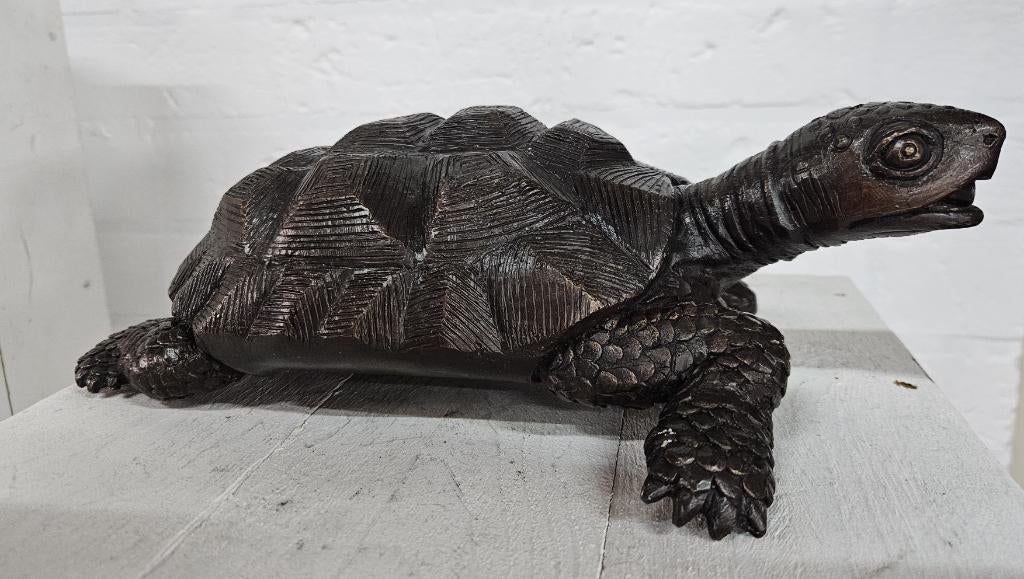 SCHILDPAD / BRONZEN BEELD / FONTEIN, Dierenbeeld, Nieuw, Info@huisentuindecoratiemarie.nl, Huis en tuin decoratie marie