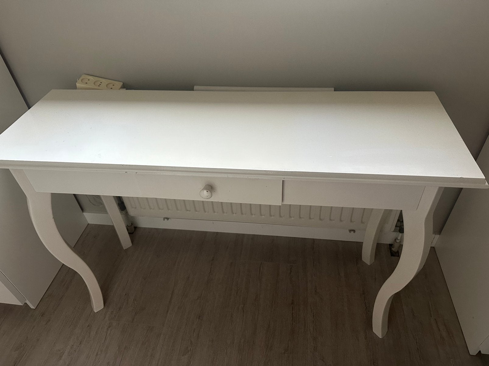 Witte Sidetable, Huis en Inrichting, Ophalen, Zo goed als nieuw, Rechthoekig