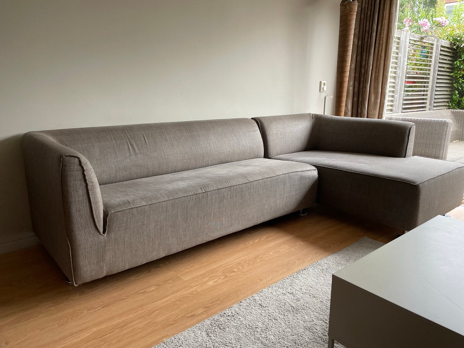 Gelderland 4800 hoekbank met chaise longue - opknapper, Ophalen, Gebruikt, Hoekbank, 300 cm of meer