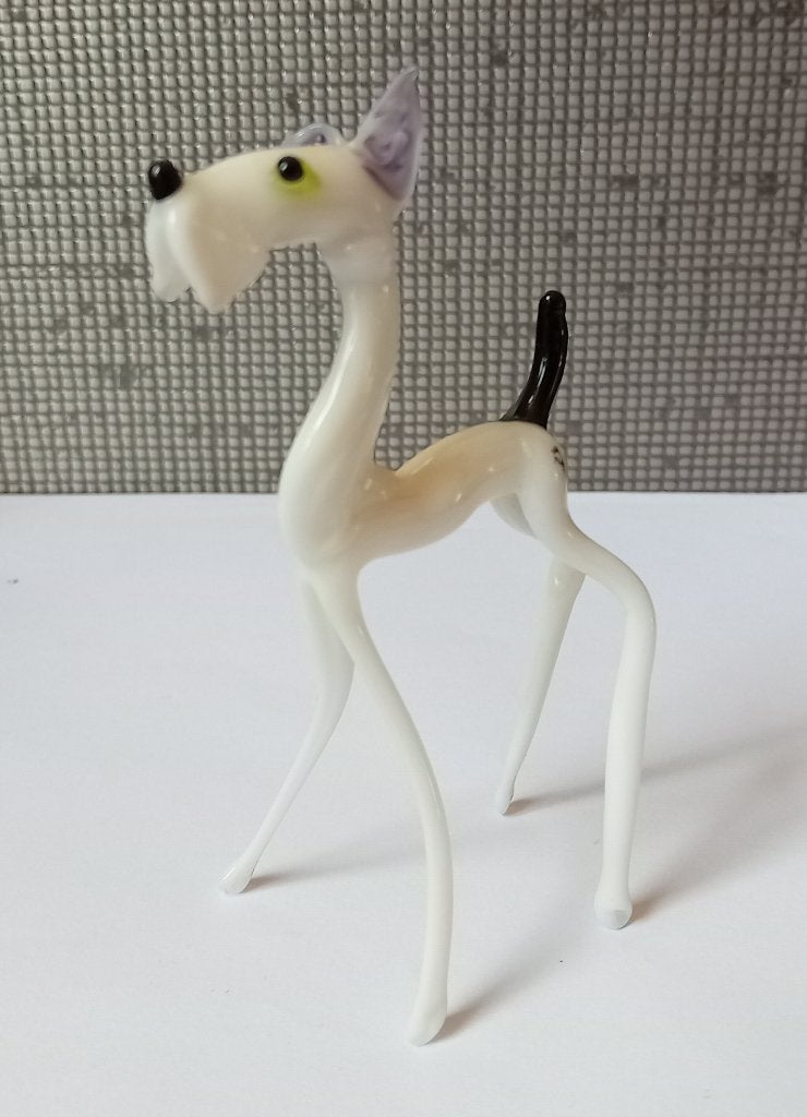 glazen hond beeldje, Antiek en Kunst, Antiek | Glas en Kristal, Verzenden