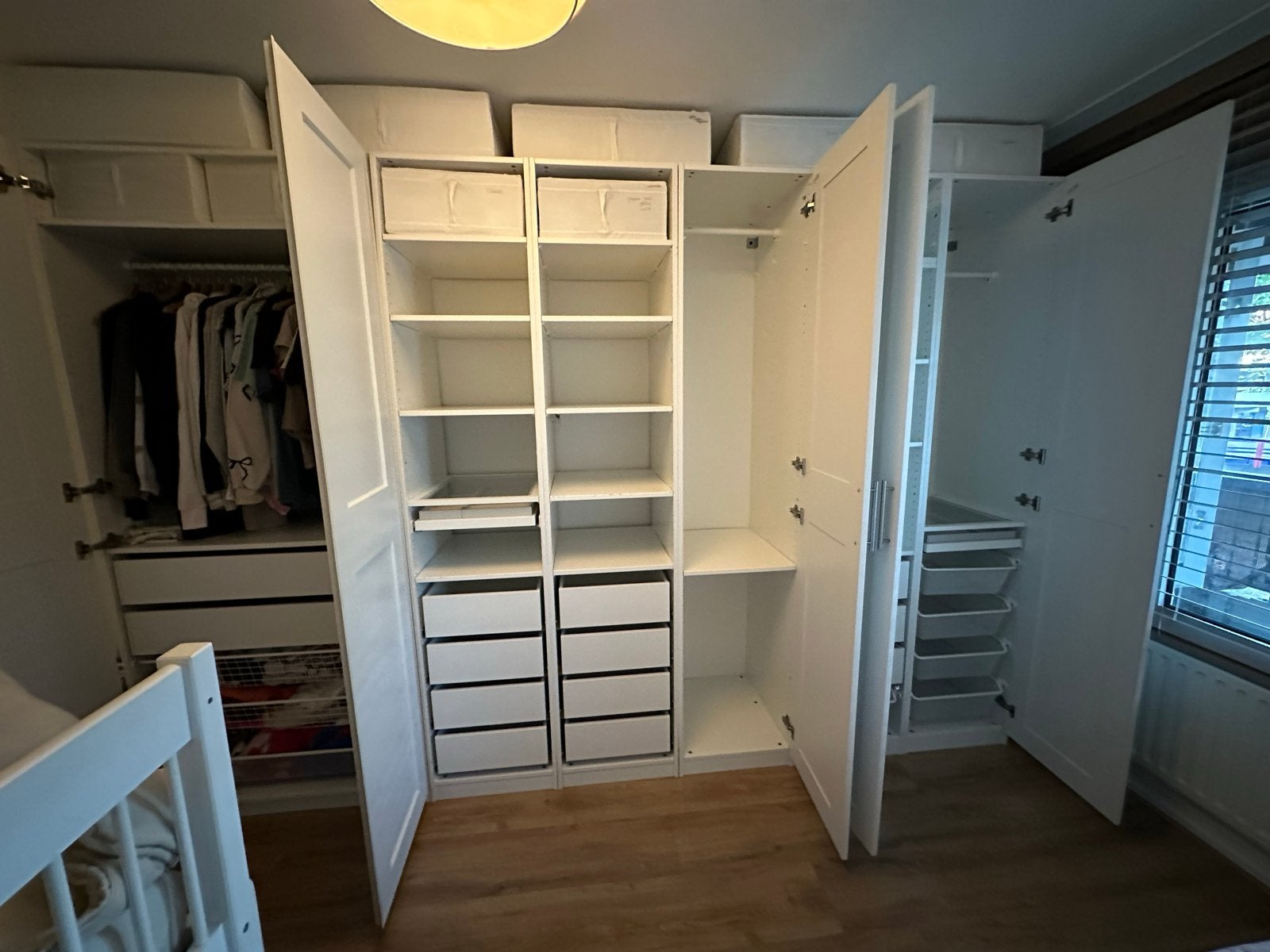 IKEA Pax kast met gebruikerschade, Huis en Inrichting, Ophalen, Gebruikt, 200 cm of meer, Met lade(s)