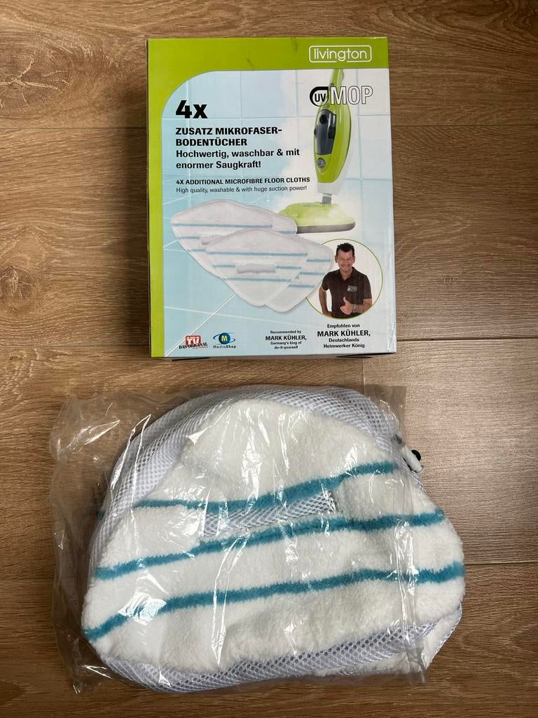 Nieuw Livington UV mop microvezel vloerdoeken, Huis en Inrichting, Schoonmaakartikelen, Ophalen of Verzenden, Overige typen