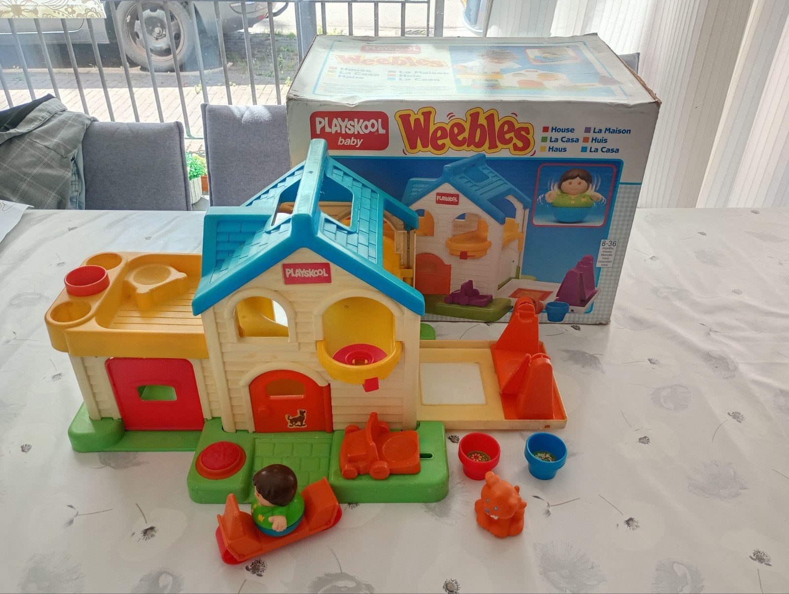 Vintage Weebles Playskool Huis 1989 - Compleet in Doos!, Ophalen of Verzenden, Zo goed als nieuw