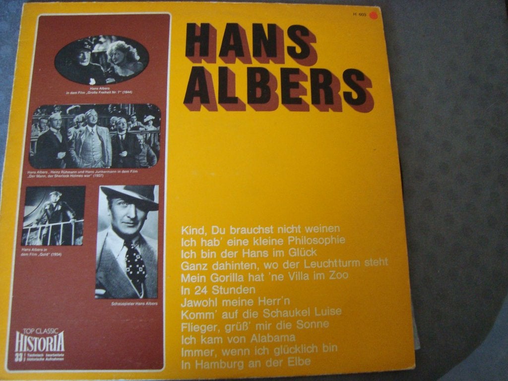 Hans albers, Ophalen of Verzenden