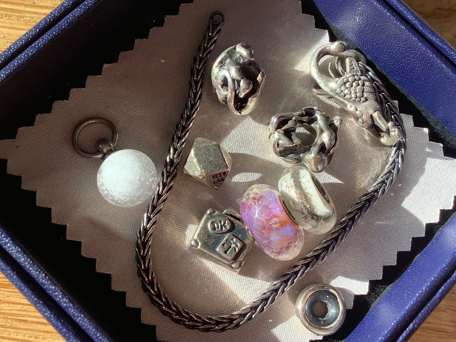 Trollbeads, Ophalen of Verzenden, Gebruikt, Zilver, Met bedels of kralen