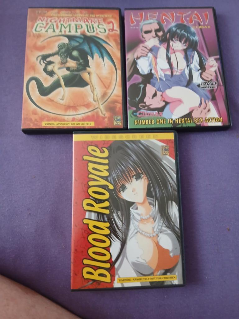 Anime DVD's: Nightmare Campus 2, Hentai Climax, Blood Royale, Cd's en Dvd's, Vanaf 16 jaar, Ophalen of Verzenden, Gebruikt