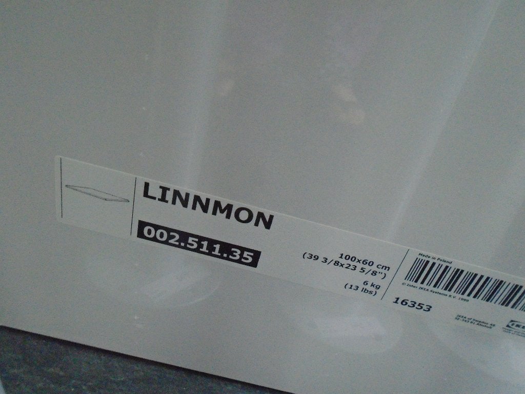 IKEA LINNMON bureau met ADILS poten - Wit, 100x60 cm Nieuw, Ophalen, Hout, Nieuw, IKEA