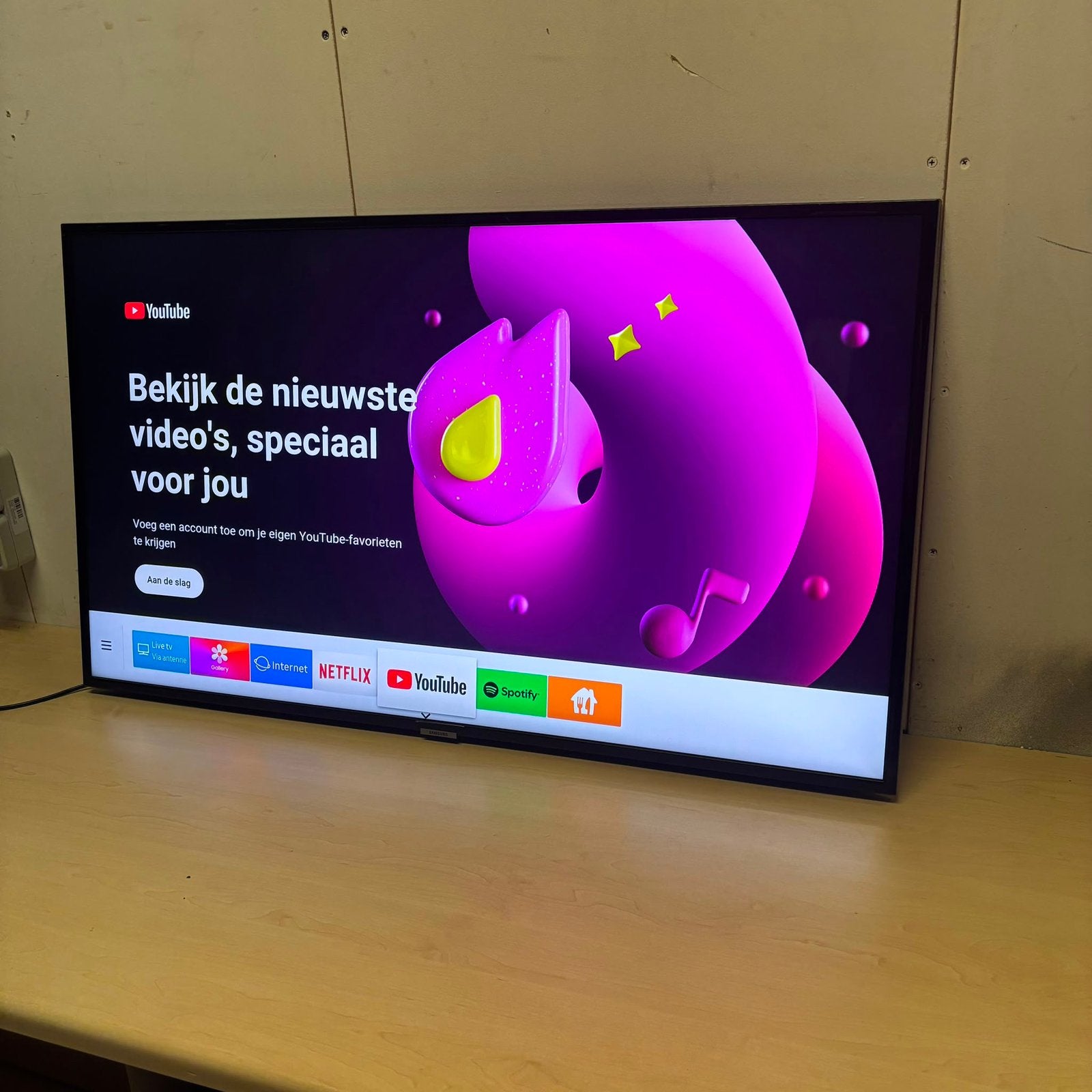 Samsung TV 43” 4K UHD beeldkwaliteit, Ophalen, LED, 50 Hz, Zo goed als nieuw