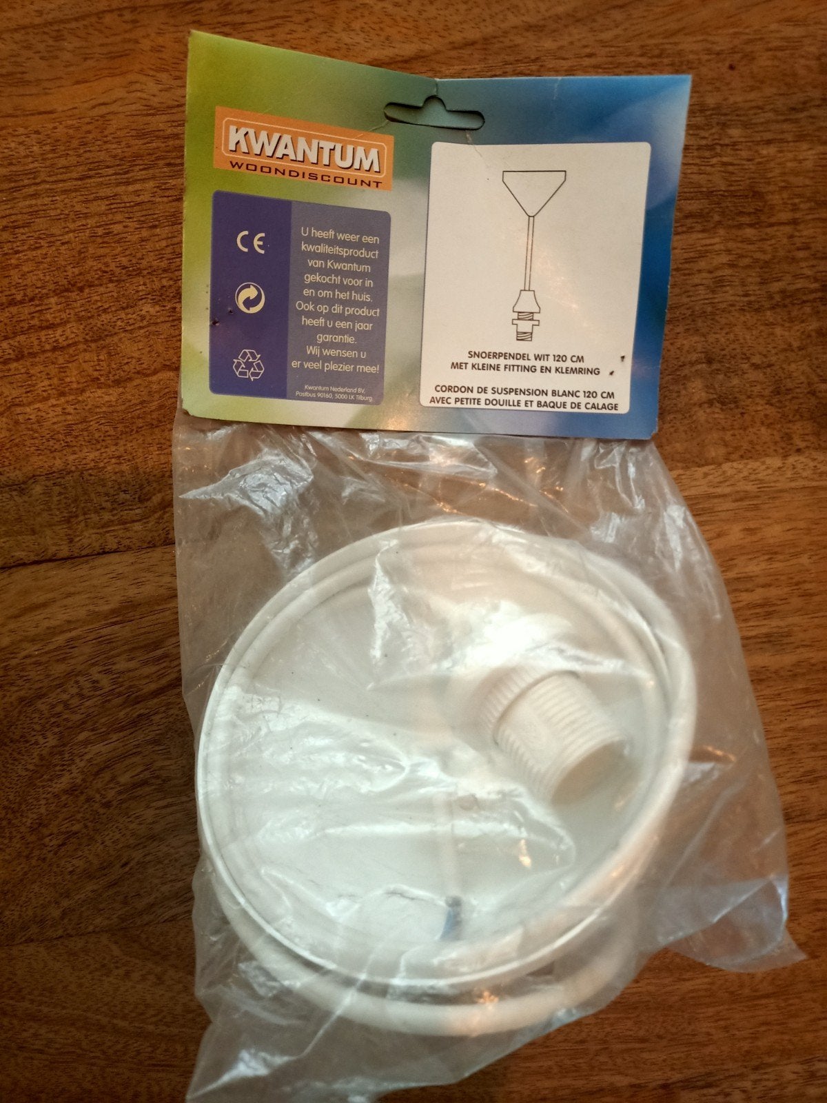 Snoerpendel wit kleine fitting, Ophalen of Verzenden