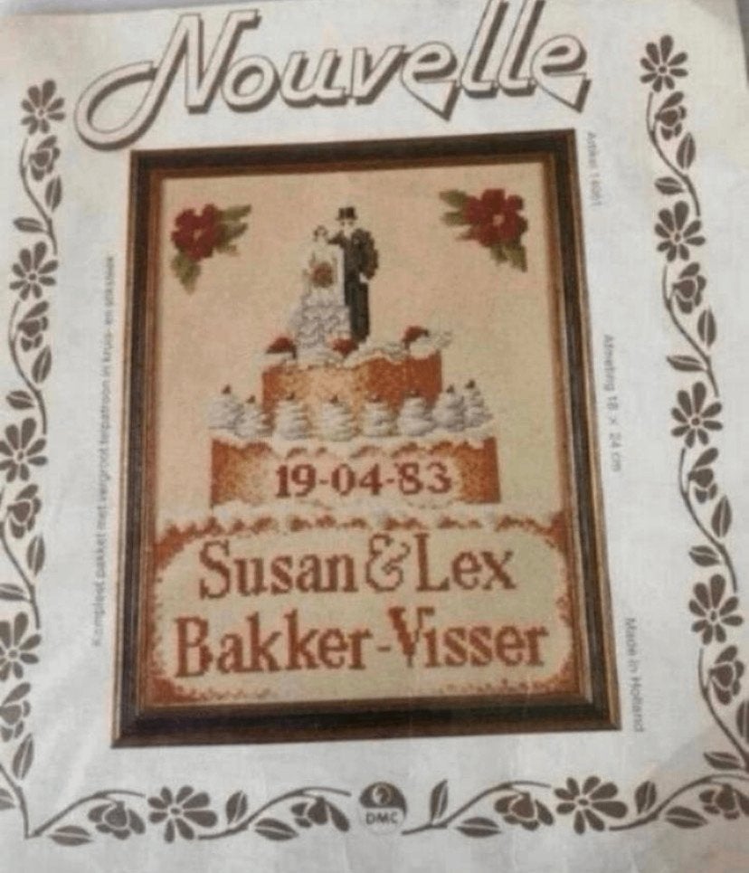 BORDUURPAKKET NOUVELLE HUWELIJK, Verzenden, Nieuw, Handborduren, Borduurpakket