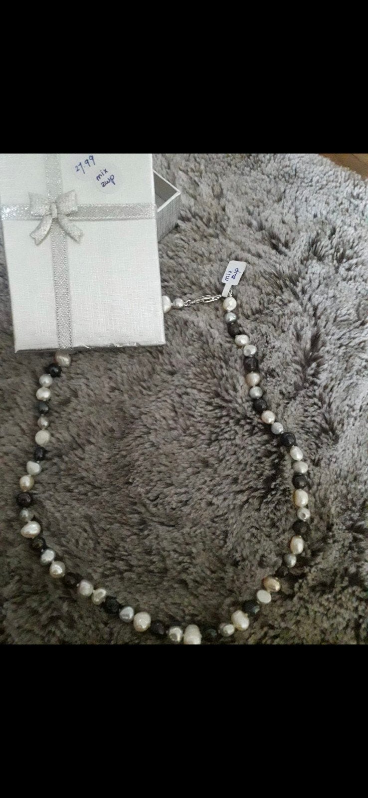 Nieuwe parelketting met diverse kleuren parels, Sieraden, Tassen en Uiterlijk, Kettingen, Ophalen of Verzenden, Nieuw, Overige kleuren