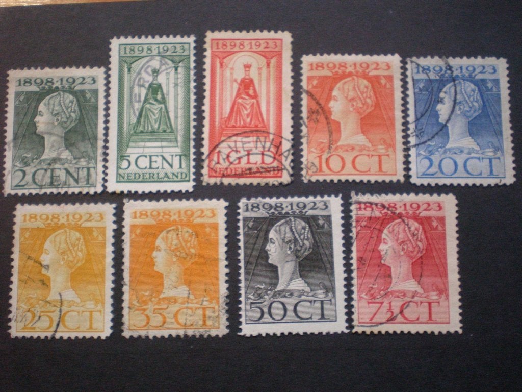 Nederland NVPH 121-129 gebruikt ( T 493)..€ 1,25, Postzegels en Munten, Postzegels | Nederland, Ophalen of Verzenden