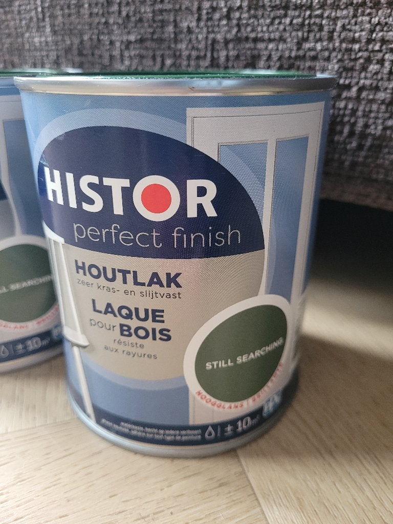 Nieuwe groene verf van Histor houtlak, Ophalen of Verzenden, Nieuw, Groen, Lak