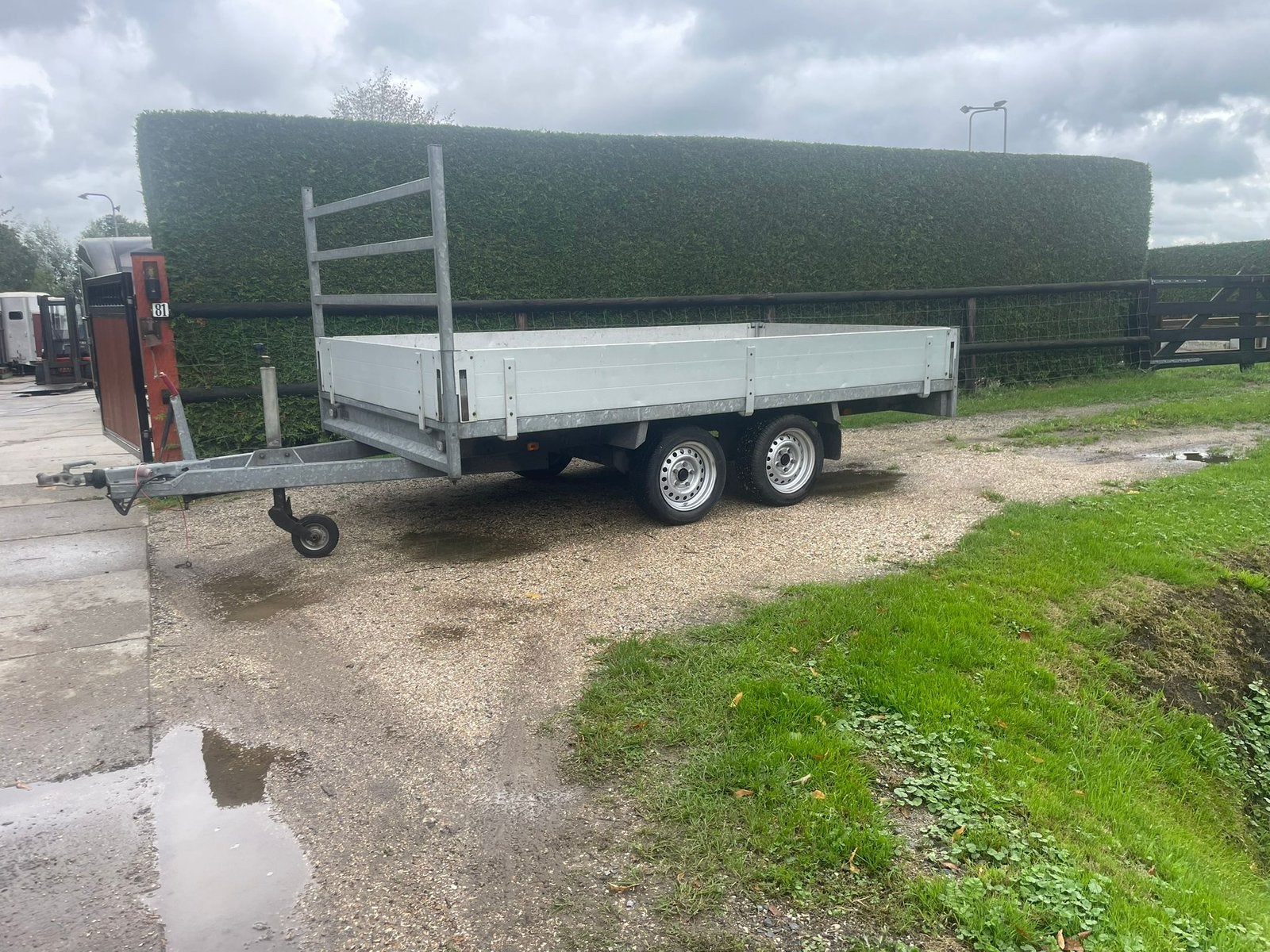 Anssems plateauwagen aanhanger aanhangwagen nw bodem., Auto diversen, Aanhangers en Bagagewagens, Ophalen, Gebruikt