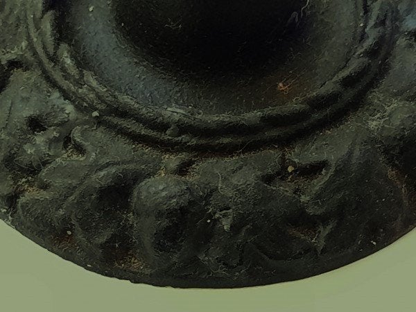 Vintage Gietijzeren Kandelaar Ornate Gothic - Gemerkt Japan, Ophalen of Verzenden