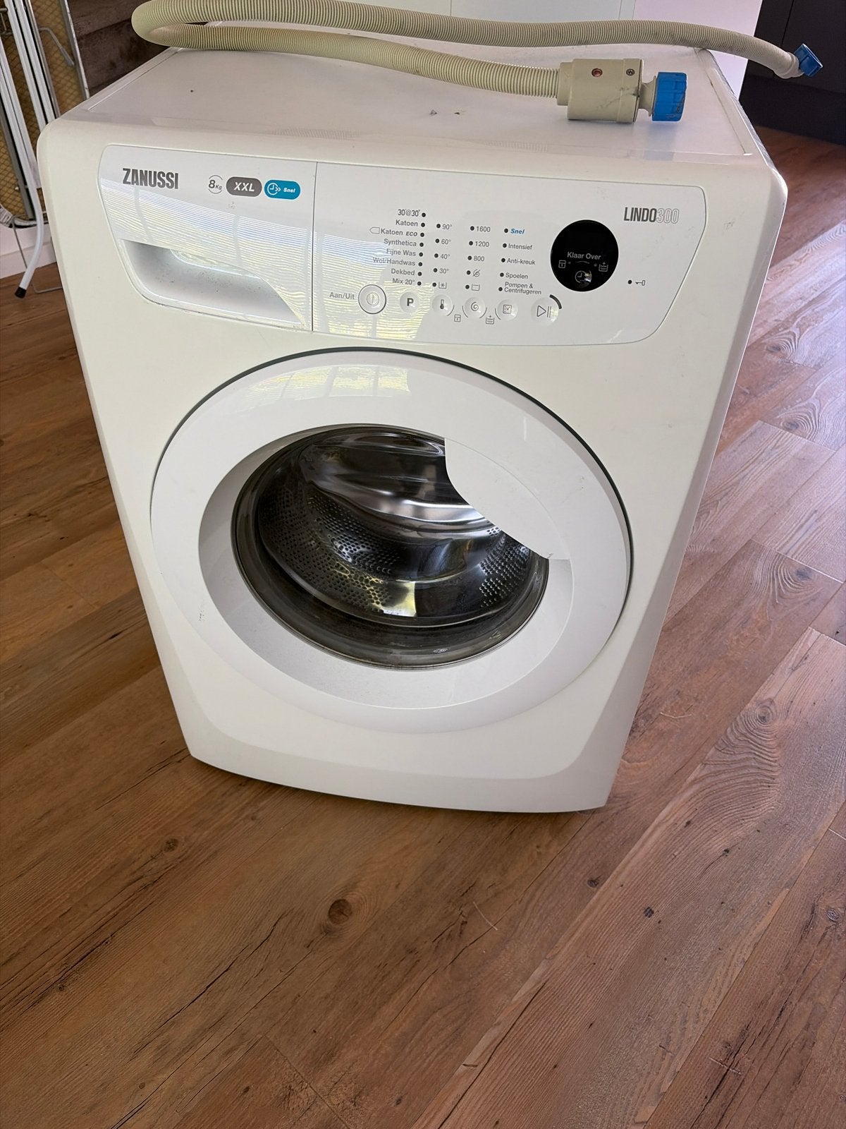 Zanussi Lindo 300 Wasmachine - 8kg XXL, Witgoed en Apparatuur, Wasmachines, Ophalen, 1200 tot 1600 toeren, Gebruikt, 8 tot 10 kg