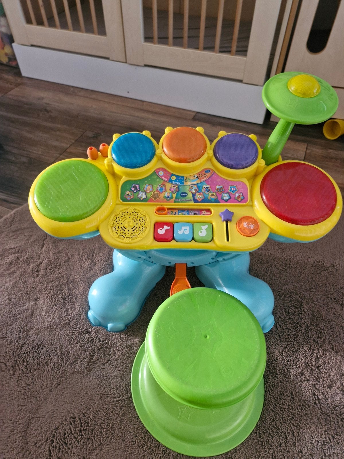 VTech Zoef Zoef Dieren Drumstel - Interactief Speelgoed, Ophalen, Gebruikt, Overige typen, Met licht