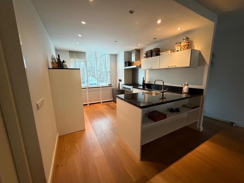 Hoogglans keuken wit, Huis en Inrichting, Keuken | Complete keukens, Gebruikt, Overige typen, Wit, Graniet of Steen, Hoogglans of Gelakt