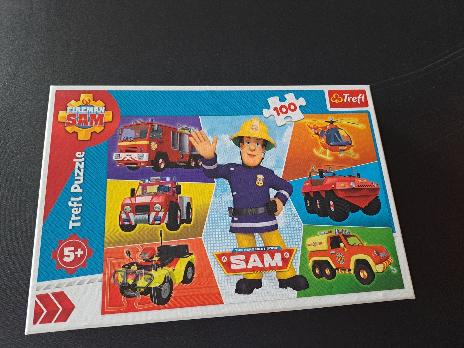 Brandweerman Sam Trefl Legpuzzel 100 stukjes, Ophalen, Meer dan 50 stukjes, Zo goed als nieuw, 6 jaar of ouder