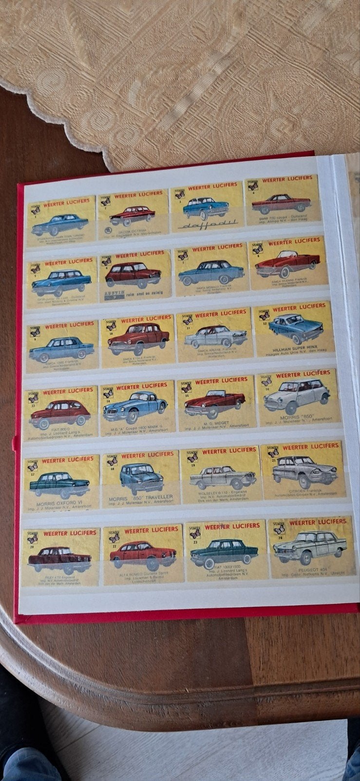 Weerter vlinder auto lucifer eticketten, Verzamelen, Ophalen of Verzenden, Zo goed als nieuw, Sigarenbandjes