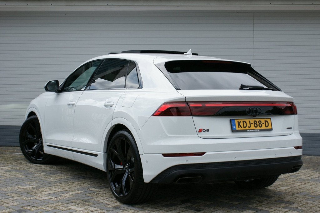 Audi Q8 55 TFSI e quattro Pro Line S|PANO|ACC|23 INCH|T.HAAK, Auto's, Audi, Automaat, Gebruikt, Q8, Wit