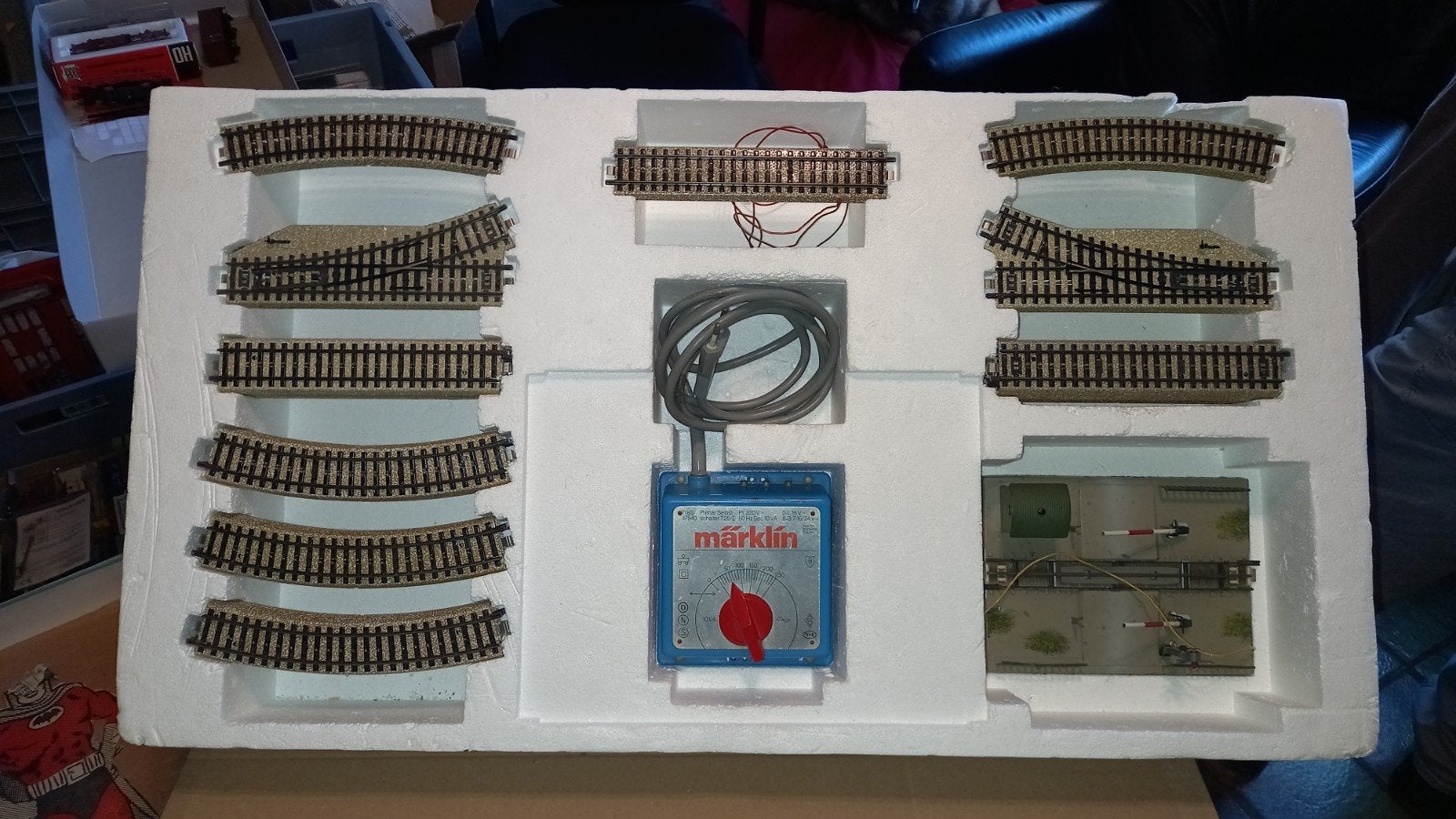 marklin rail/wissels/trafo/overgang set, Wisselstroom, Gebruikt, Rails, Ophalen of Verzenden