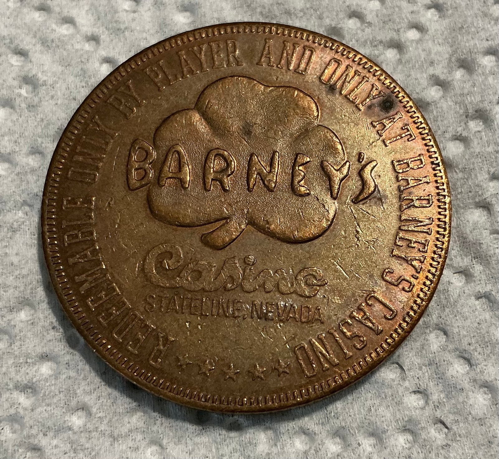Originele One dollar casino gaming token USA 1979, Overige munten, Ophalen of Verzenden, Gebruikt