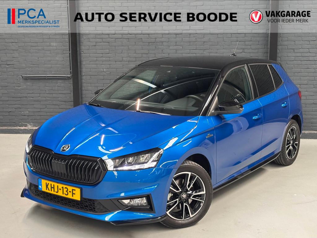 Skoda Fabia 1.0 TSI (116pk) Monte Carlo automaat - stoelverw, Auto's, Skoda, Stof, Euro 6, Blauw, 116 pk