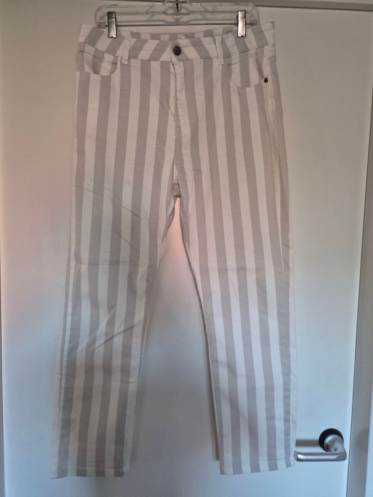 Anna van Toor Enkellengte Broek Maat 42/44 met Stretch, Meerkleurig, Maat 42/44 (L), Ophalen of Verzenden, Zo goed als nieuw