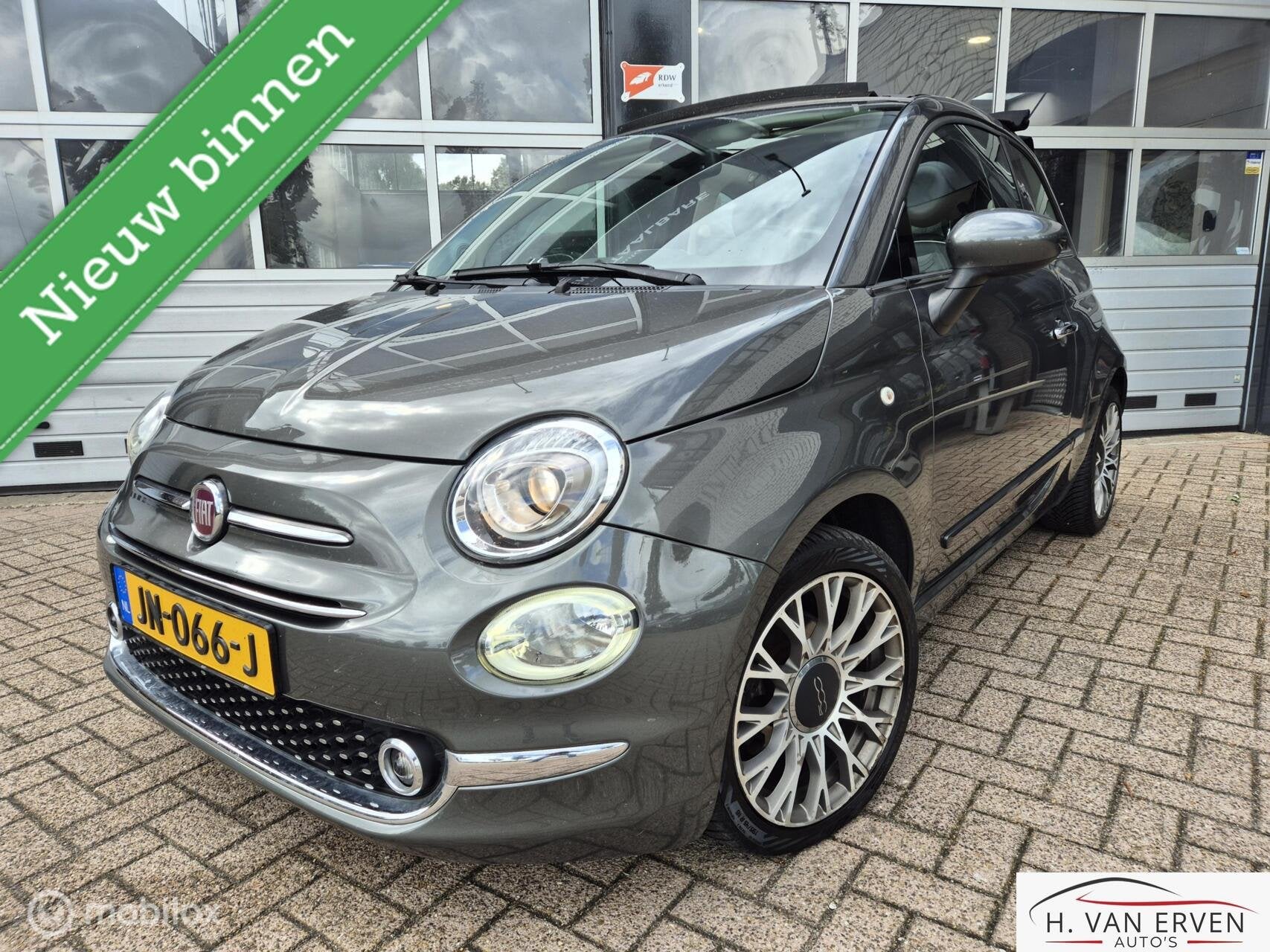 Fiat 500C 0.9 TwinAir Turbo CABRIO AUTOMAAT NAVI NAP 16", Auto's, Origineel Nederlands, Bedrijf, 26 km/l, 955 kg