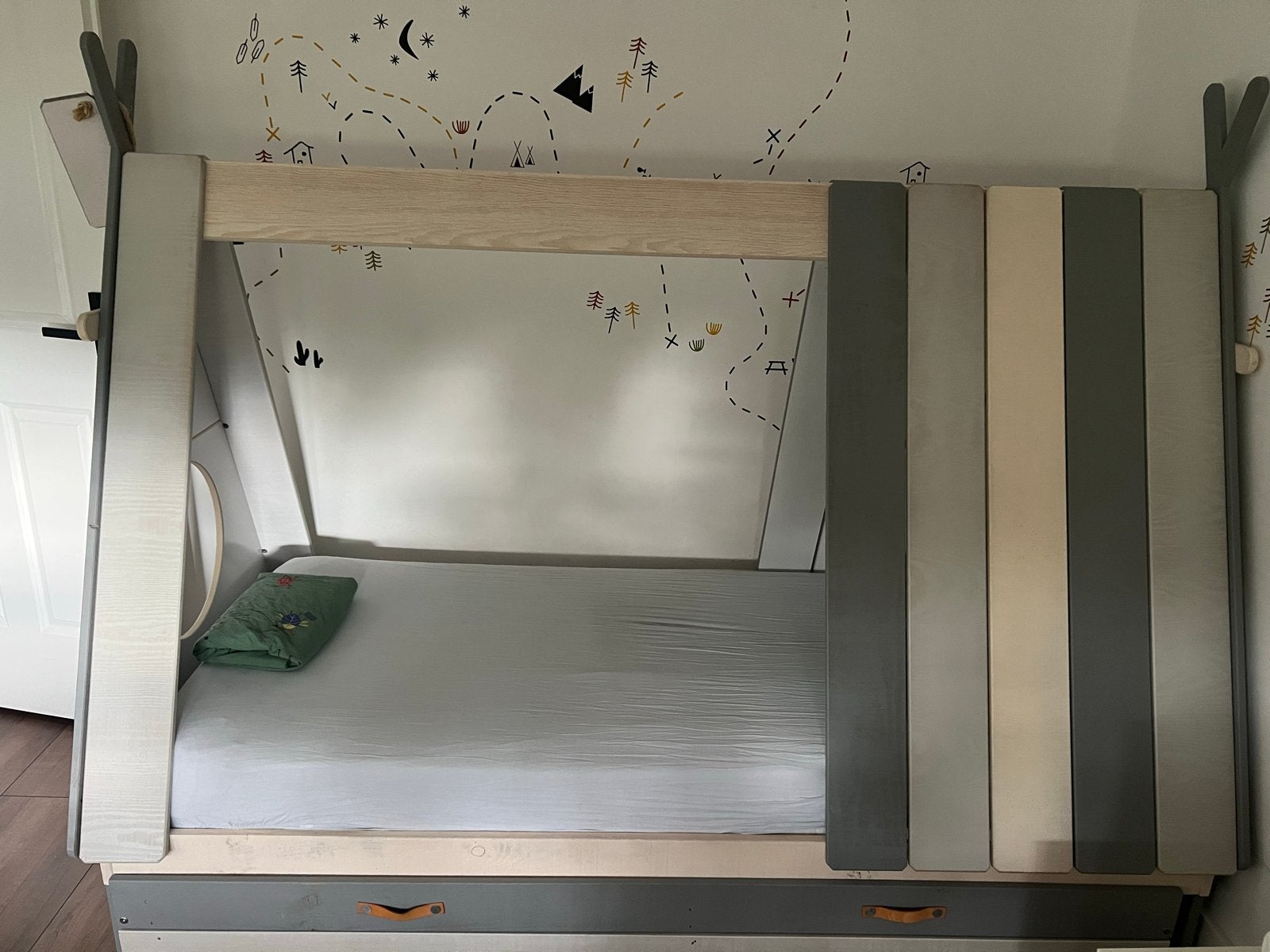 Tipi Bed Kinderbed, Ophalen, 100 cm, Eenpersoons, Zo goed als nieuw