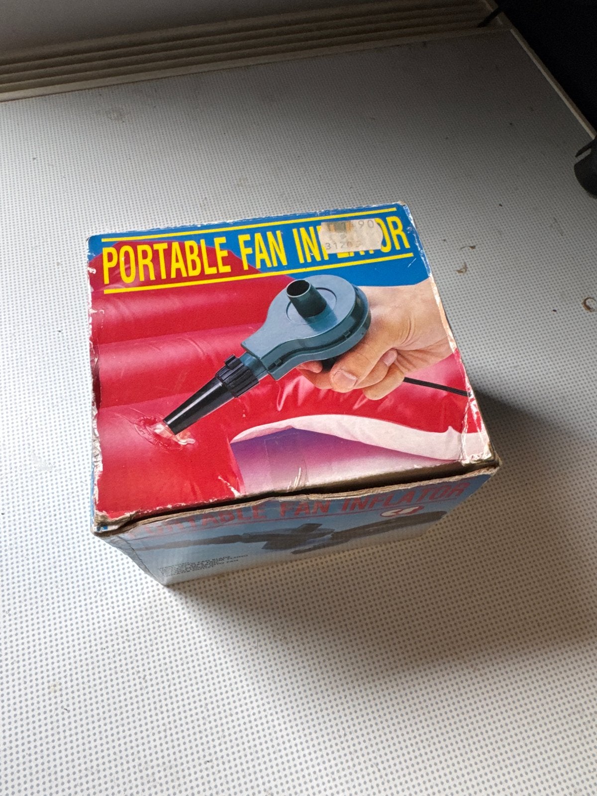 Draagbare ventilator inflator 12V auto-aansluiting, Verzenden, Gebruikt