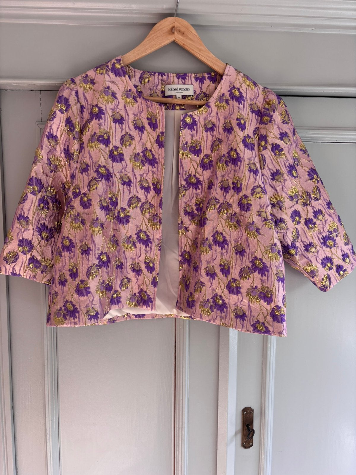 Prachtig Lollys Laundry jasje bloemenprint - Maat M (Nieuw!, Maat 38/40 (M), Paars, Nieuw, Ophalen of Verzenden