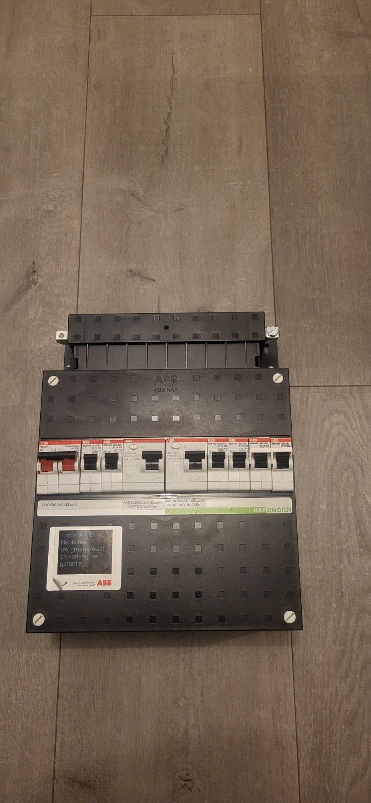 ABB HAF 1- fase groepenkast, Ophalen of Verzenden, Zo goed als nieuw, Overige typen
