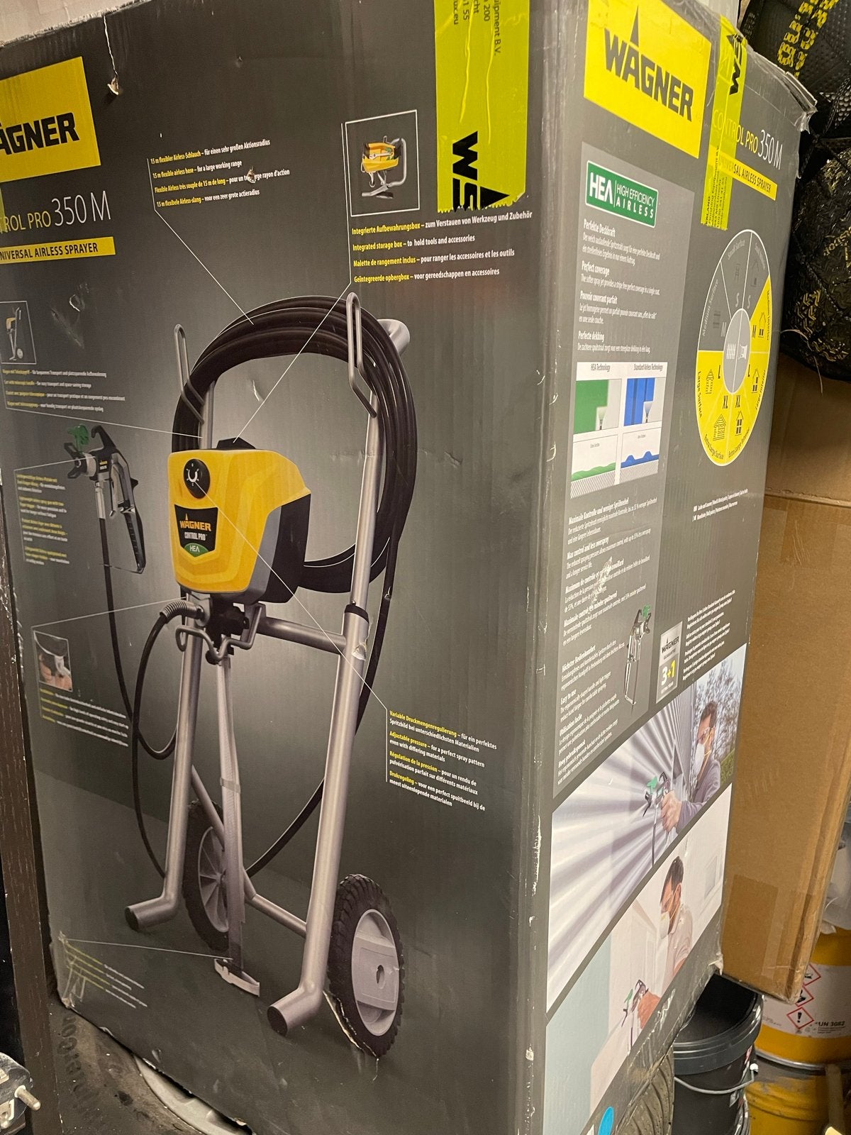 Wagner Control Pro 350 M verfspuit - perfect werkend, Doe-het-zelf en Verbouw, Ophalen of Verzenden, Gebruikt, Verfspuit of Verfpomp