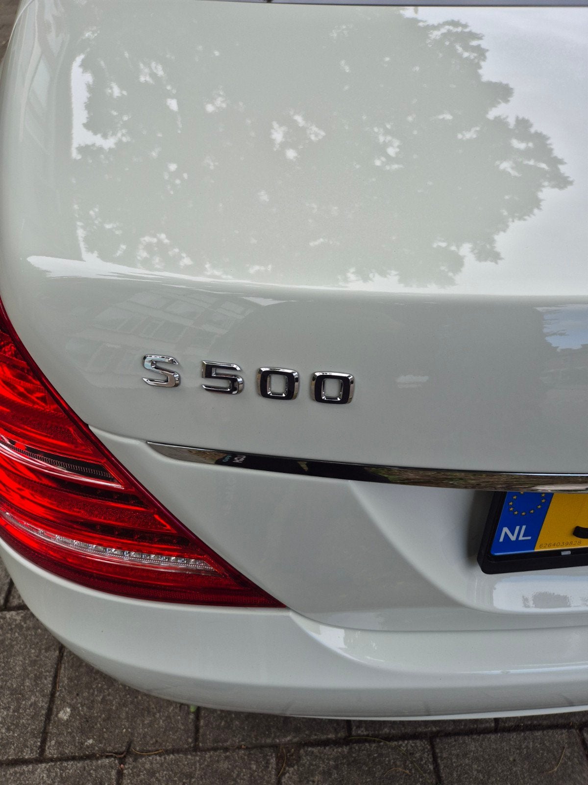 Mercedes-Benz S-Klasse 5.5 S500 285KW AUT 2009 Wit, Auto's, Automaat, 5461 cc, Achterwielaandrijving, Lichtsensor