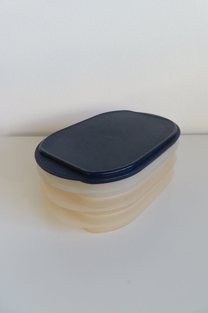 Tupperware CombiSmart Vleeswarendoos (4728x), 2100 ml, Bewaardoos, Blauw, Ophalen of Verzenden