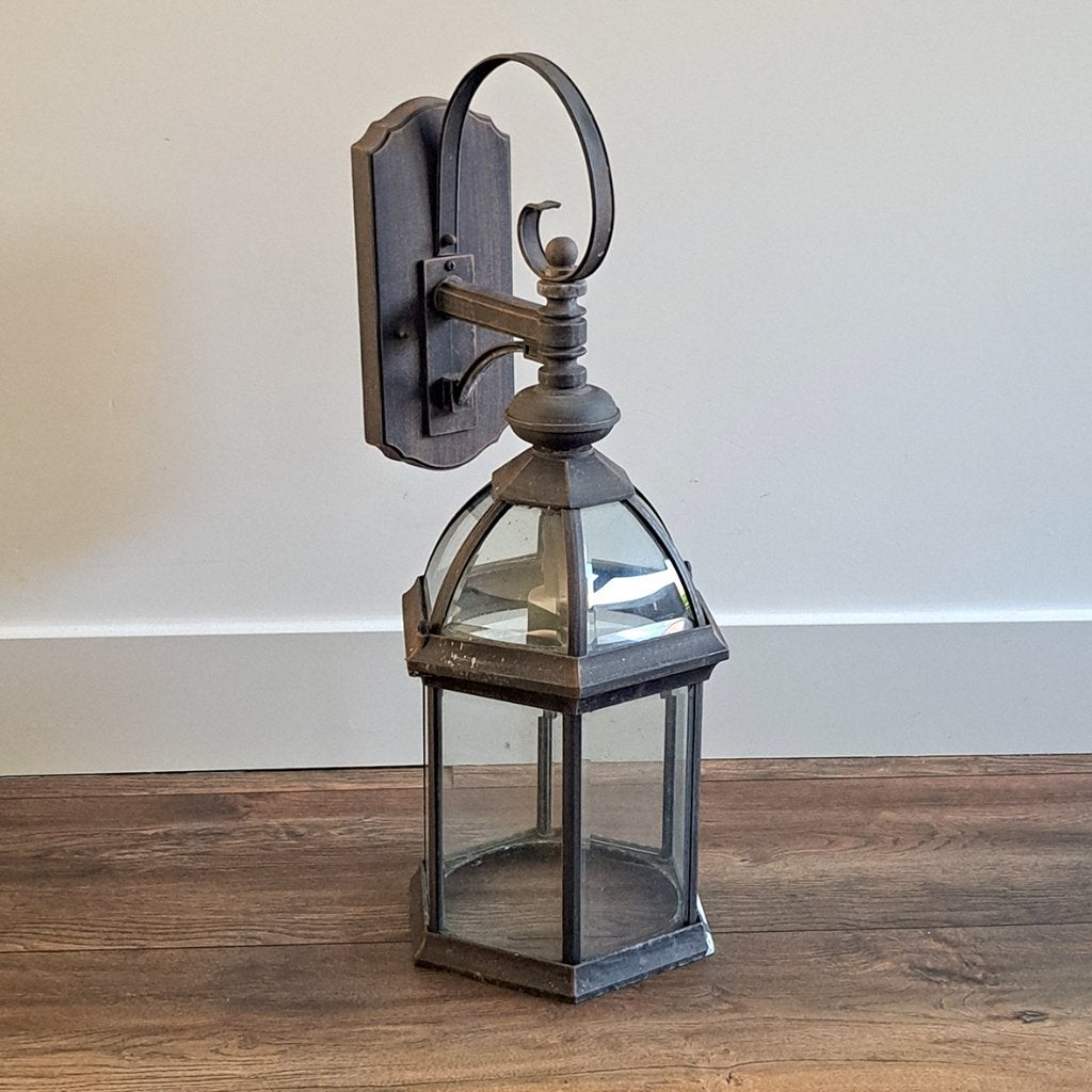 Twee klassieke Massive Narbonne wandlampen, geslepen glazen, Ophalen, Gebruikt, Wandlamp, Aluminium