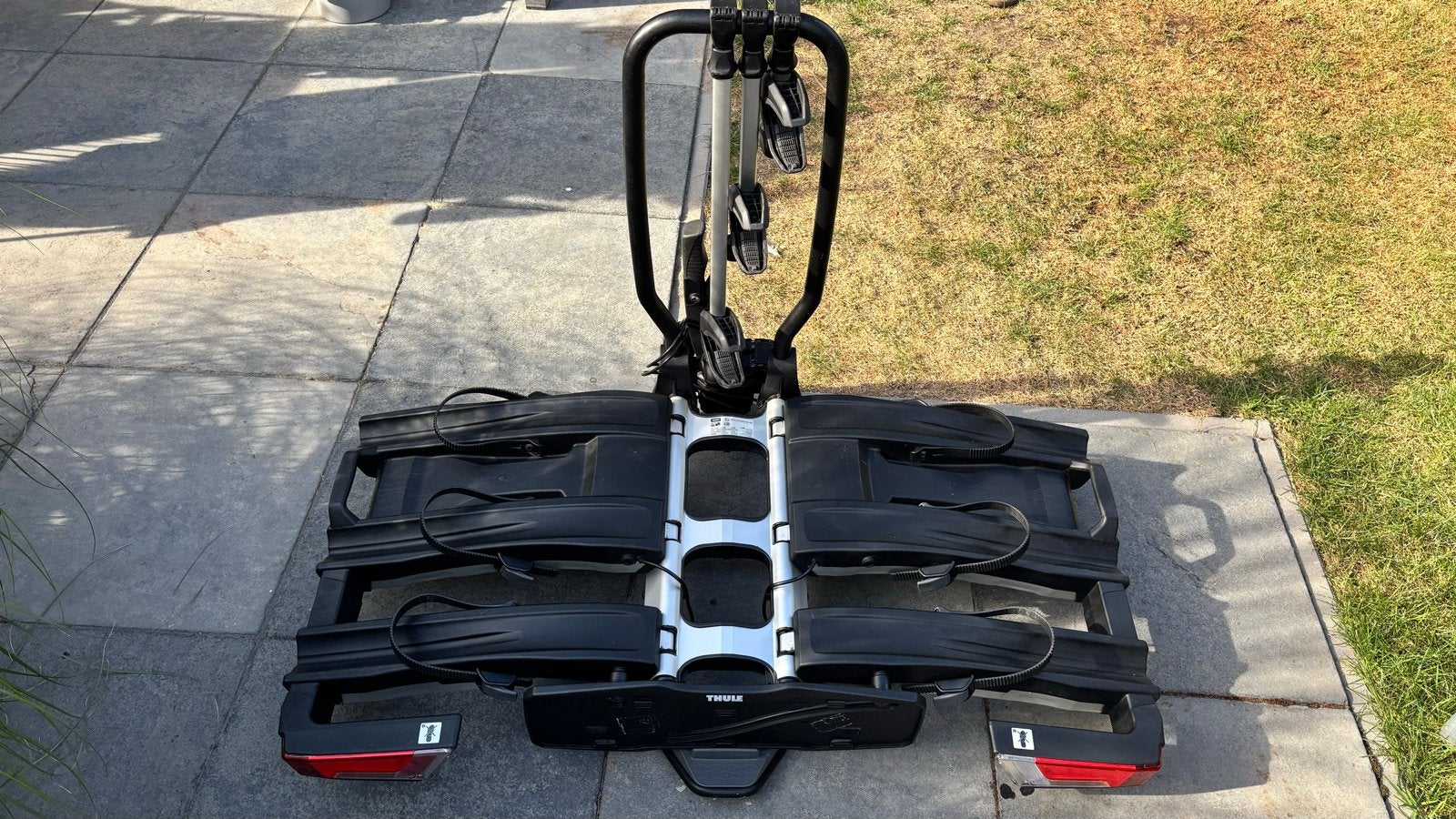 Thule EasyFold XT 3 fietsendrager voor trekhaak, Ophalen, Brede banden, Zo goed als nieuw, 2 fietsen
