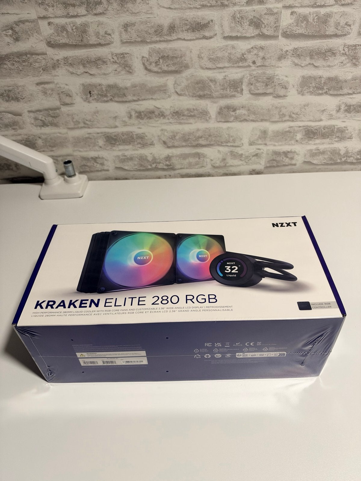 NZXT Kraken Elite 280 RGB Black Waterkoeling - Nieuw, Computers en Software, Ophalen of Verzenden, Nieuw, Waterkoeling