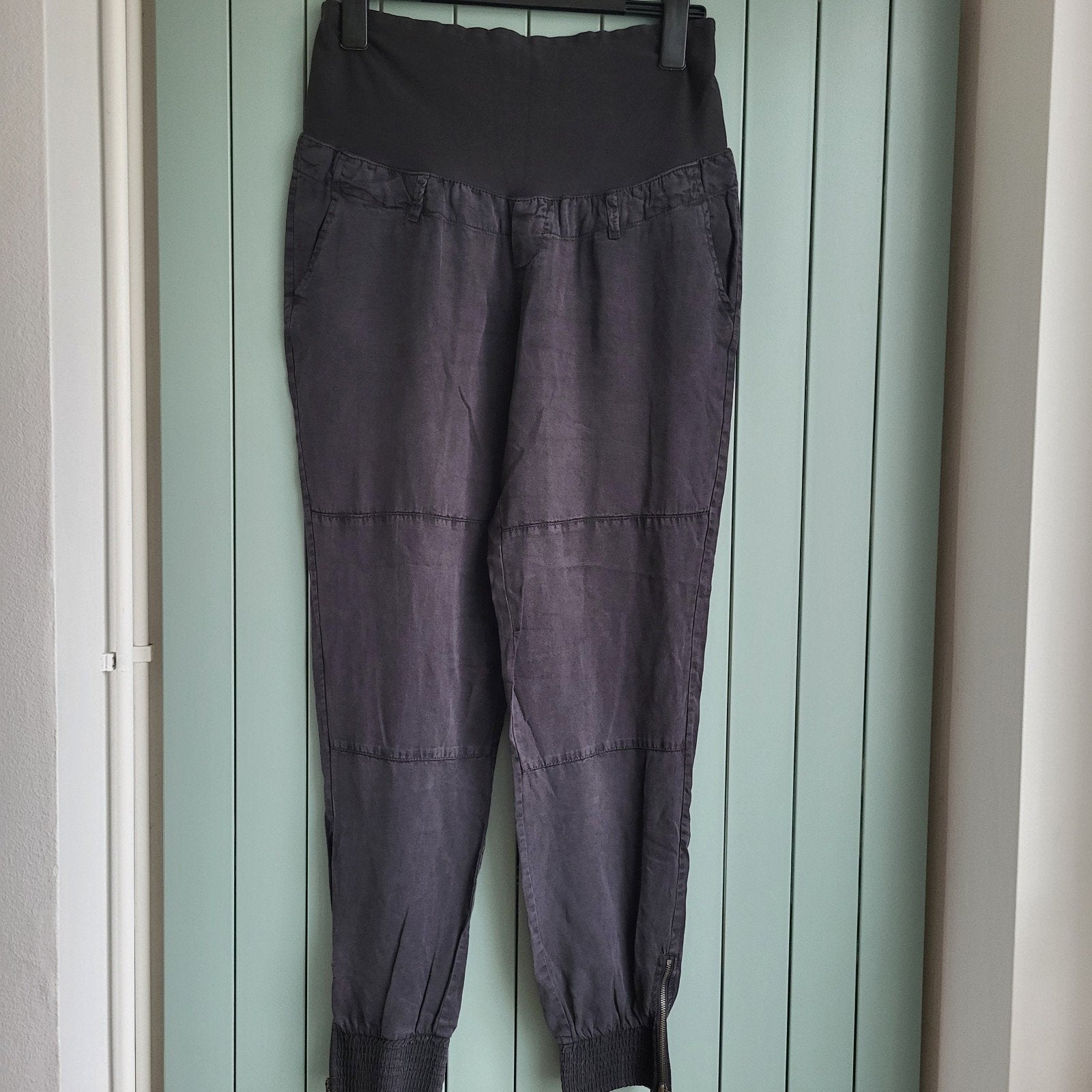 H&M Mama zwangerschapsbroek maat M, Maat 38/40 (M), Zwart, Ophalen of Verzenden, Zo goed als nieuw