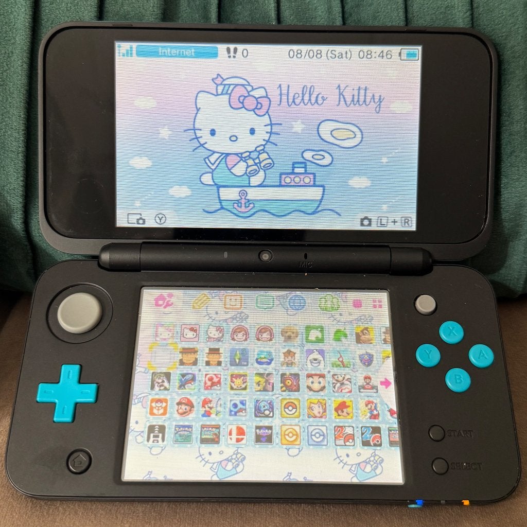 New Nintendo 2DS XL Krasvrije Schermen Hello Kitty 64 GB, Spelcomputers en Games, Spelcomputers | Nintendo 2DS en 3DS, Met games