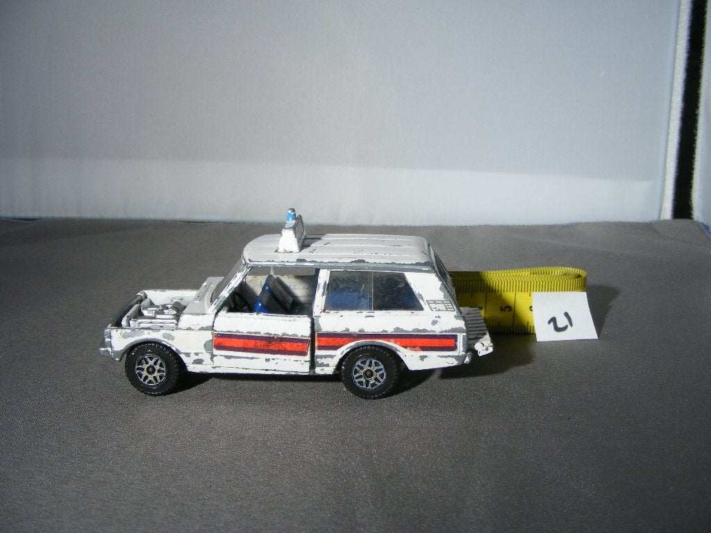 Range rover, dinky toys speedwheels, police incompleet(21), Hobby en Vrije tijd, Modelauto's | 1:43, Ophalen of Verzenden, Gebruikt