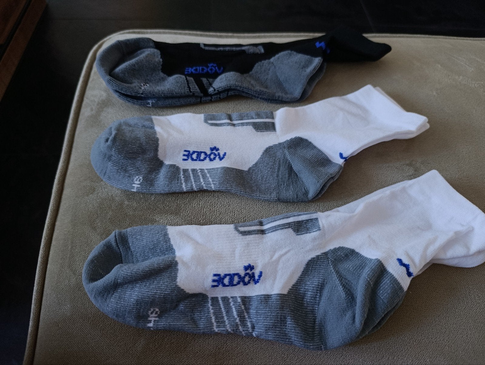 3 paar sportsokken maat 43-46, wit en zwart, Kleding | Heren, Sokken en Kousen, Wit, Maat 43 t/m 46, Ophalen of Verzenden, 3DOOV