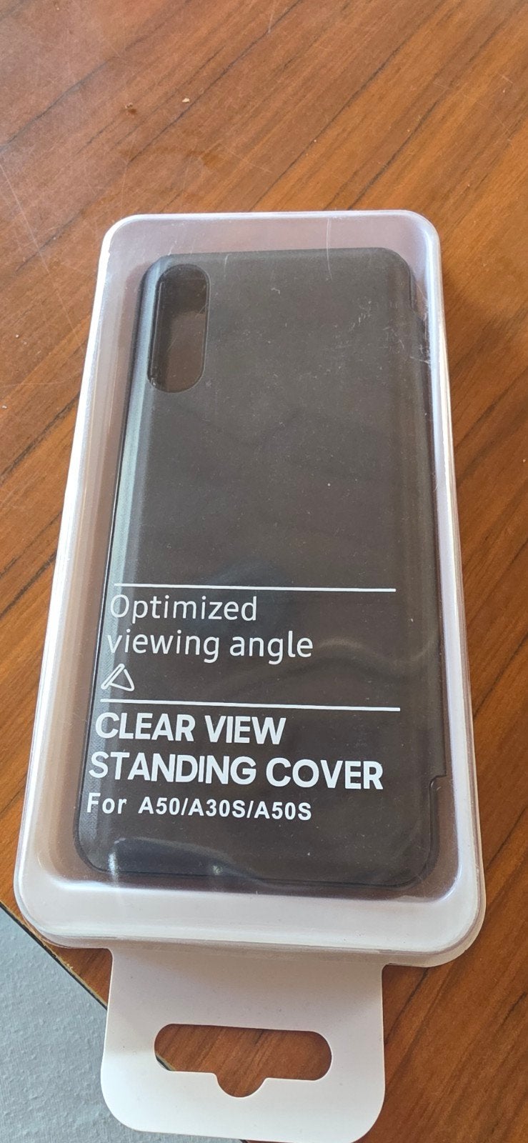 Clear View Standing Cover voor Samsung A50/A30S/A50S, Ophalen of Verzenden, Nieuw, Overige modellen, Hoesje of Tasje