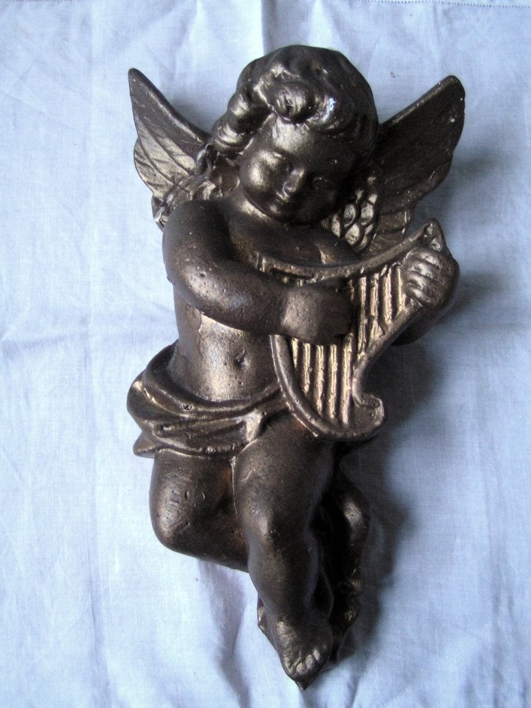 gipsen engeltje nr XX 512, Antiek en Kunst, Curiosa en Brocante, Verzenden